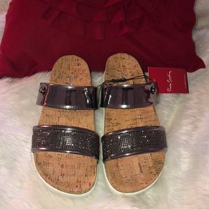 Women’s Silver Pierre Cardin Sandal “New